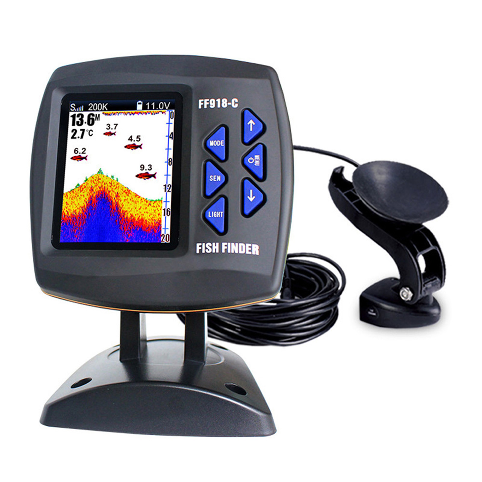 Color Screen Wired Fish Finder – Fishing Boat Depth Finder Bewertung und Preis