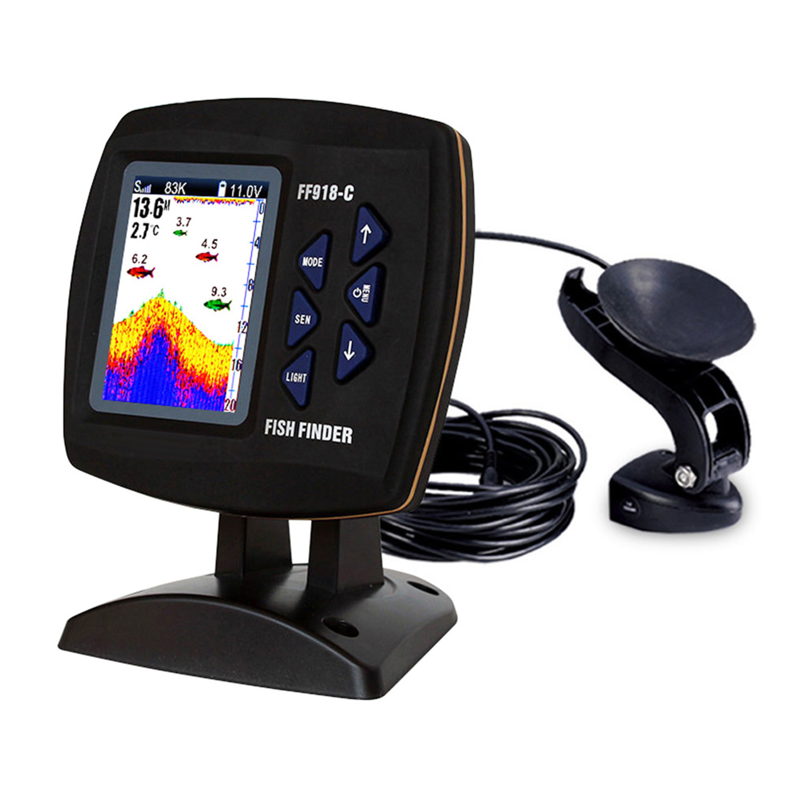 Color Screen Wired Fish Finder – Fishing Boat Depth Finder Bewertung und Preis