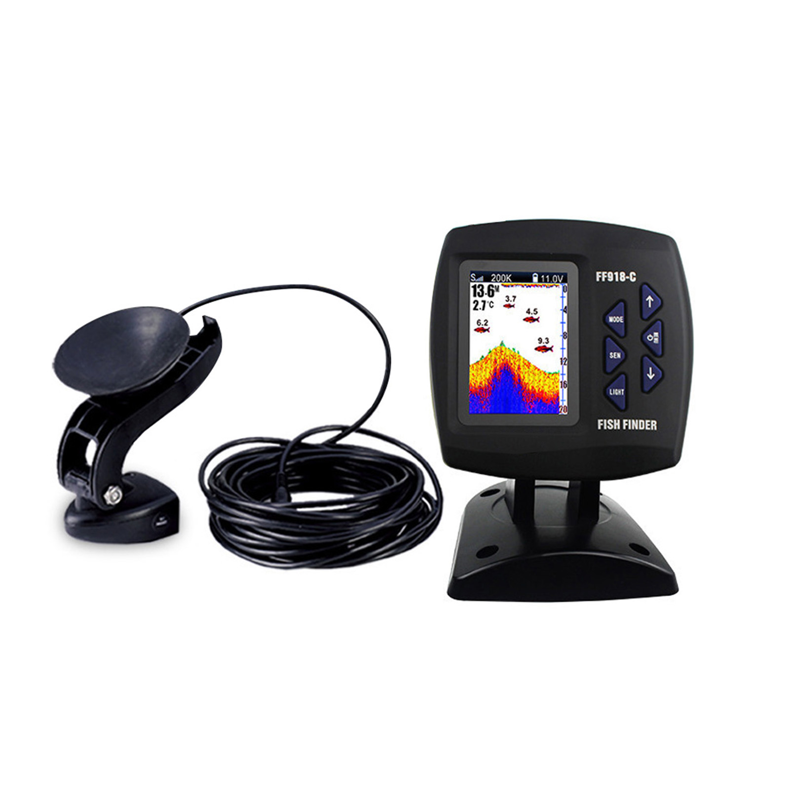 Color Screen Wired Fish Finder – Fishing Boat Depth Finder Bewertung und Preis