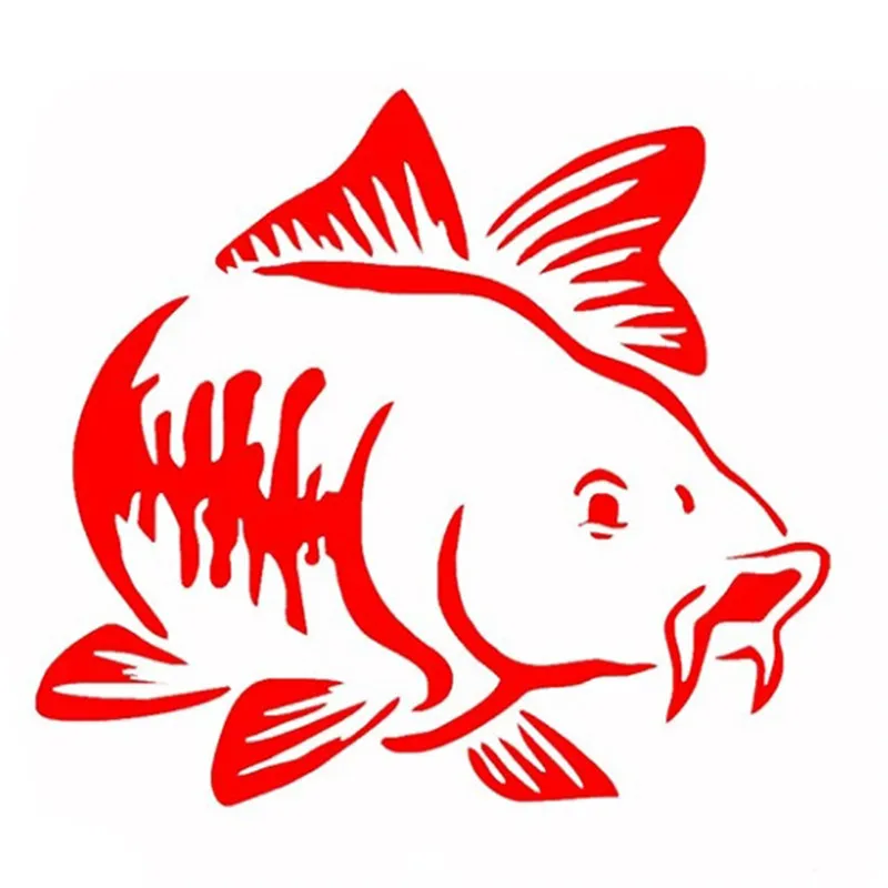 Car Sticker Cartoon Carp Fishi – Fishing Boat Trailer Bewertung und Preis