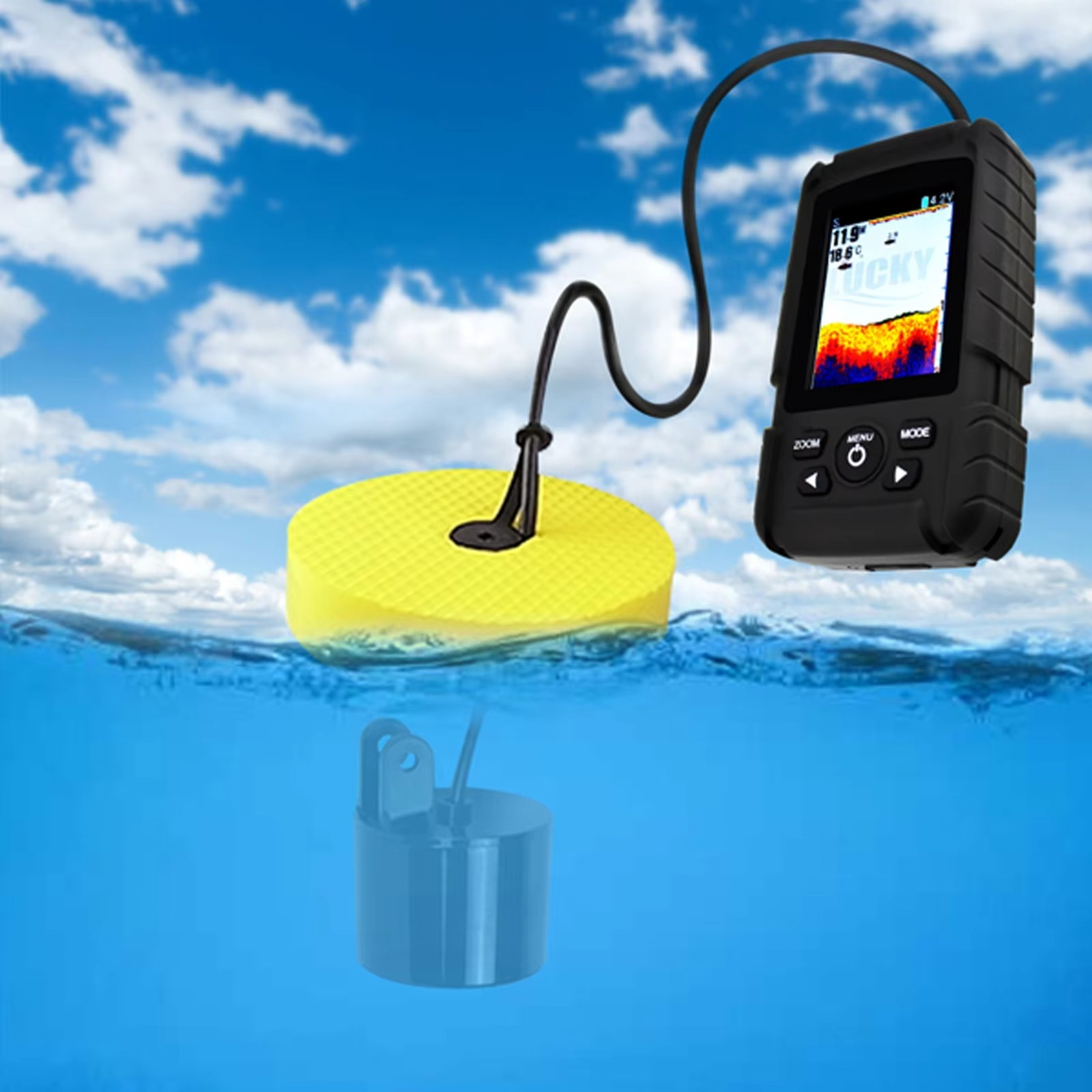 2-in-1 Wireless & Wired Fish F – Fishing Boat Depth Finder Bewertung und Preis