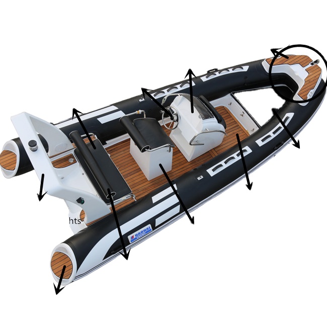 16ft 4.80m Hypalon Material Fi – Fishing Boat Fiberglass Bewertung und Preis