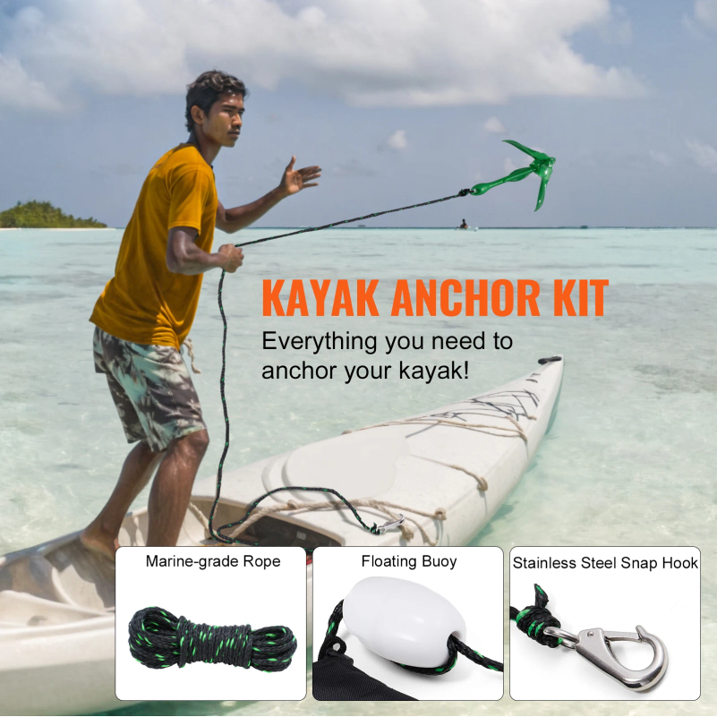 Kayak Anchor Kit 3.5 lb Paddle – Fishing Boat Anchor Bewertung und Preis