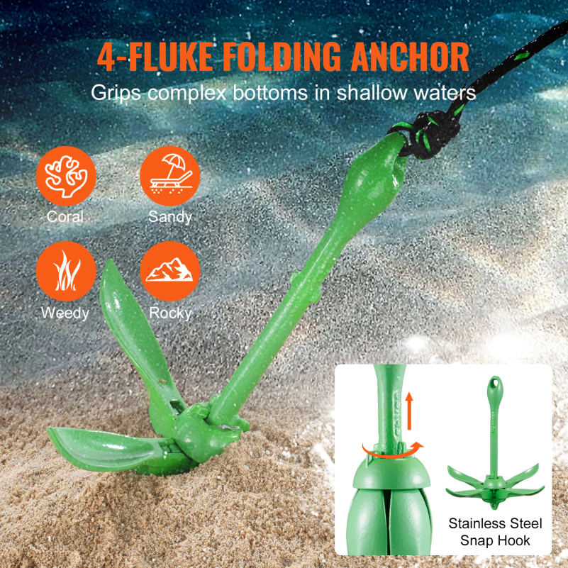 Kayak Anchor Kit 3.5 lb Paddle – Fishing Boat Anchor Bewertung und Preis