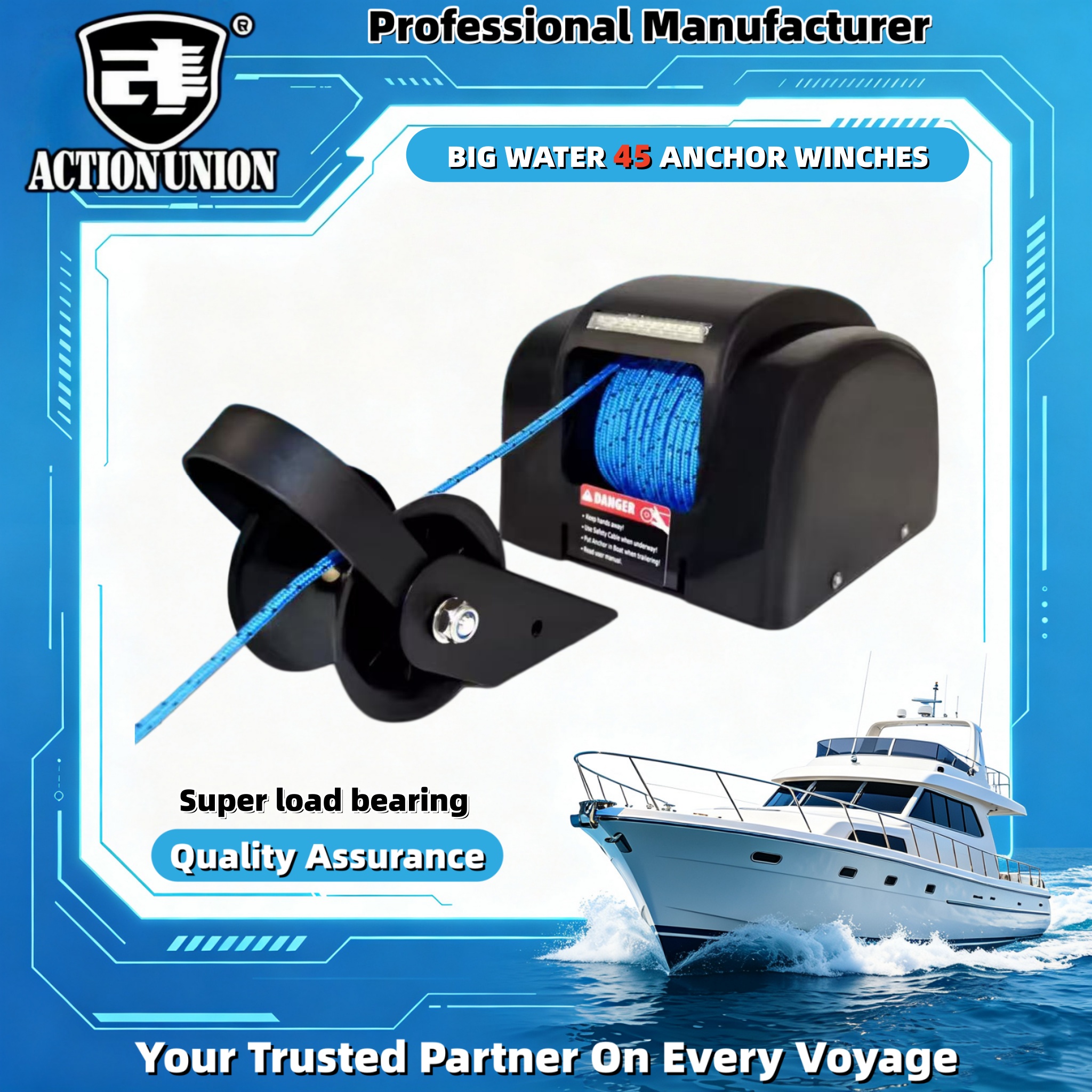 Electric anchor winch 12V, sui – Fishing Boat Steering Wheel Bewertung und Preis