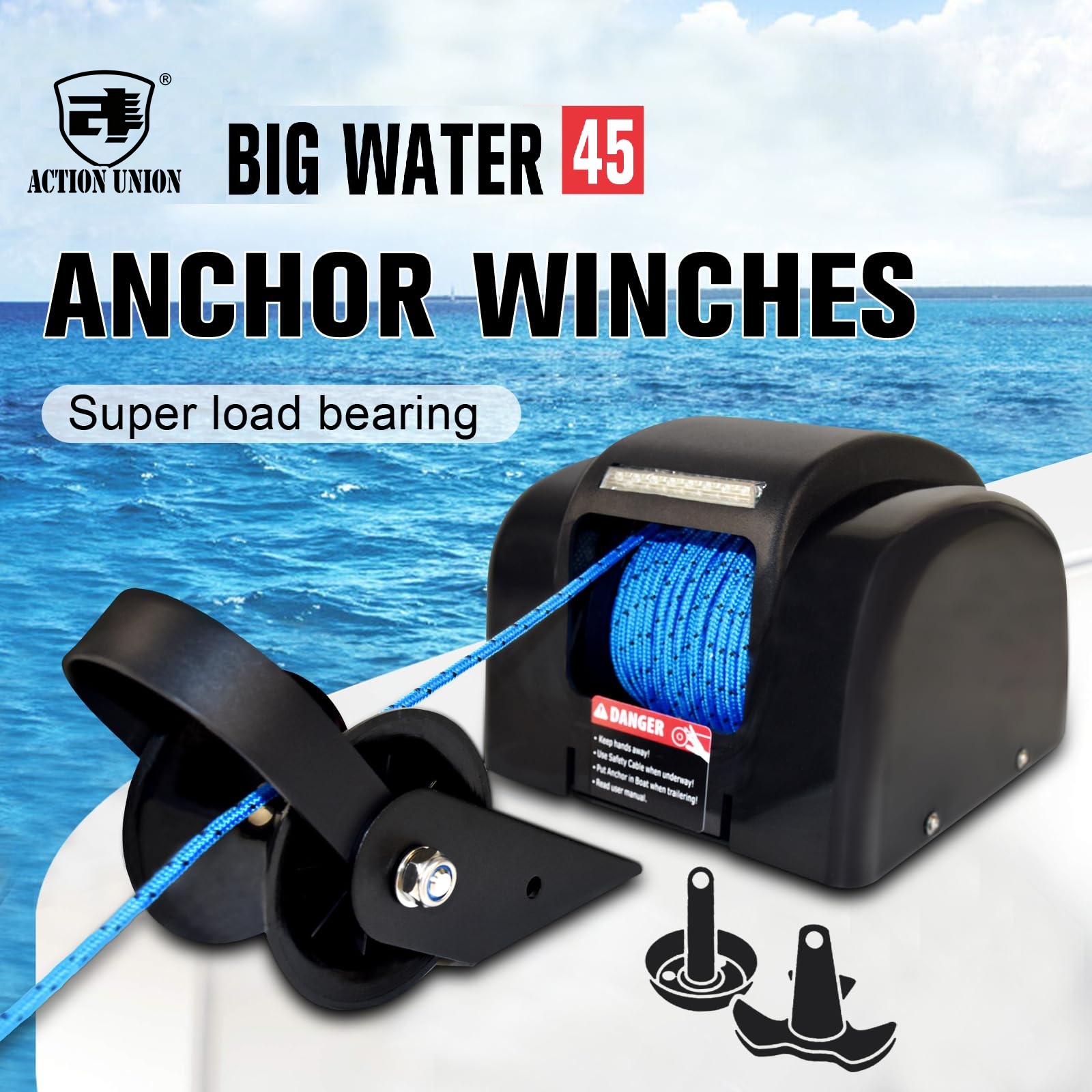 Electric anchor winch 12V, sui – Fishing Boat Steering Wheel Bewertung und Preis
