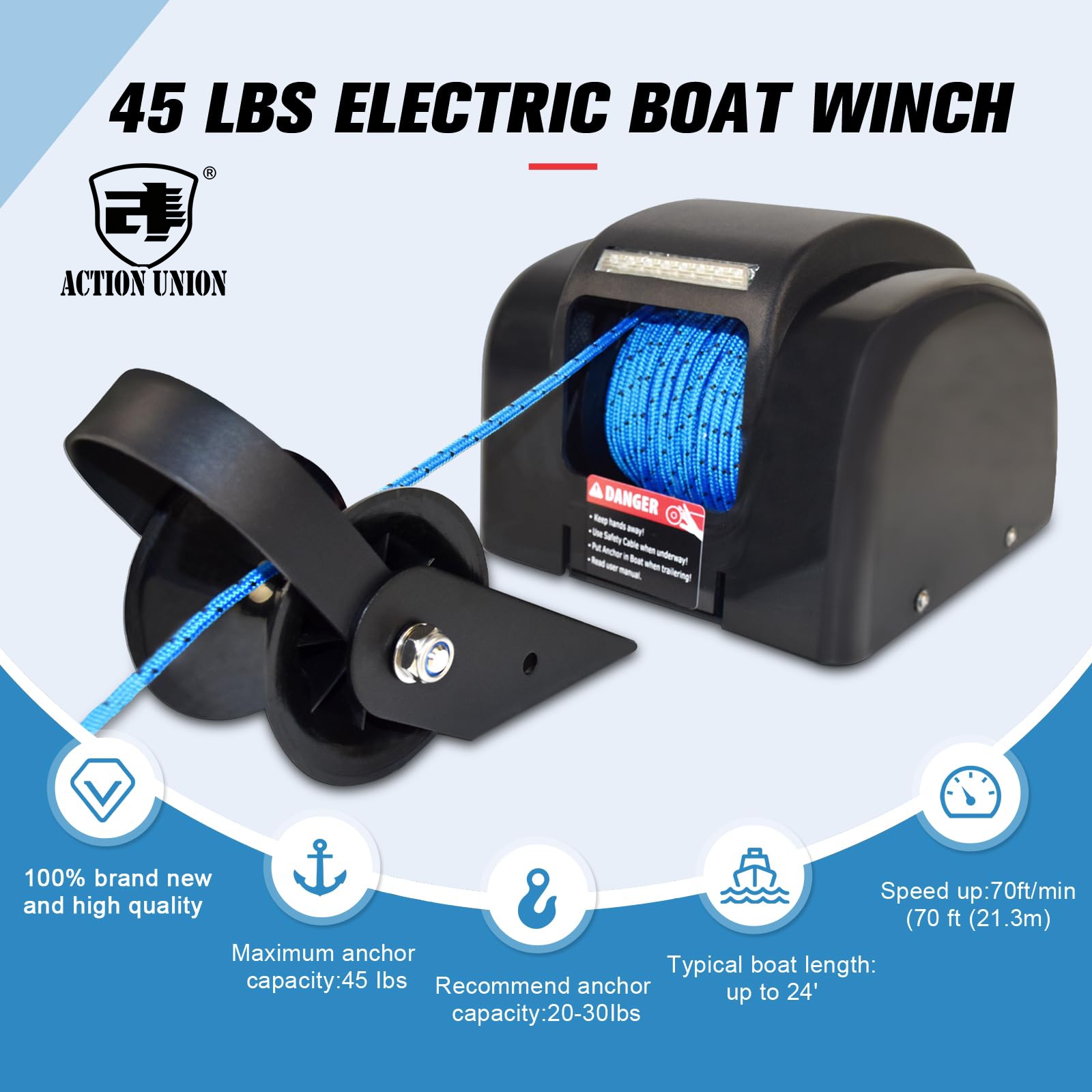 Electric anchor winch 12V, sui – Fishing Boat Steering Wheel Bewertung und Preis