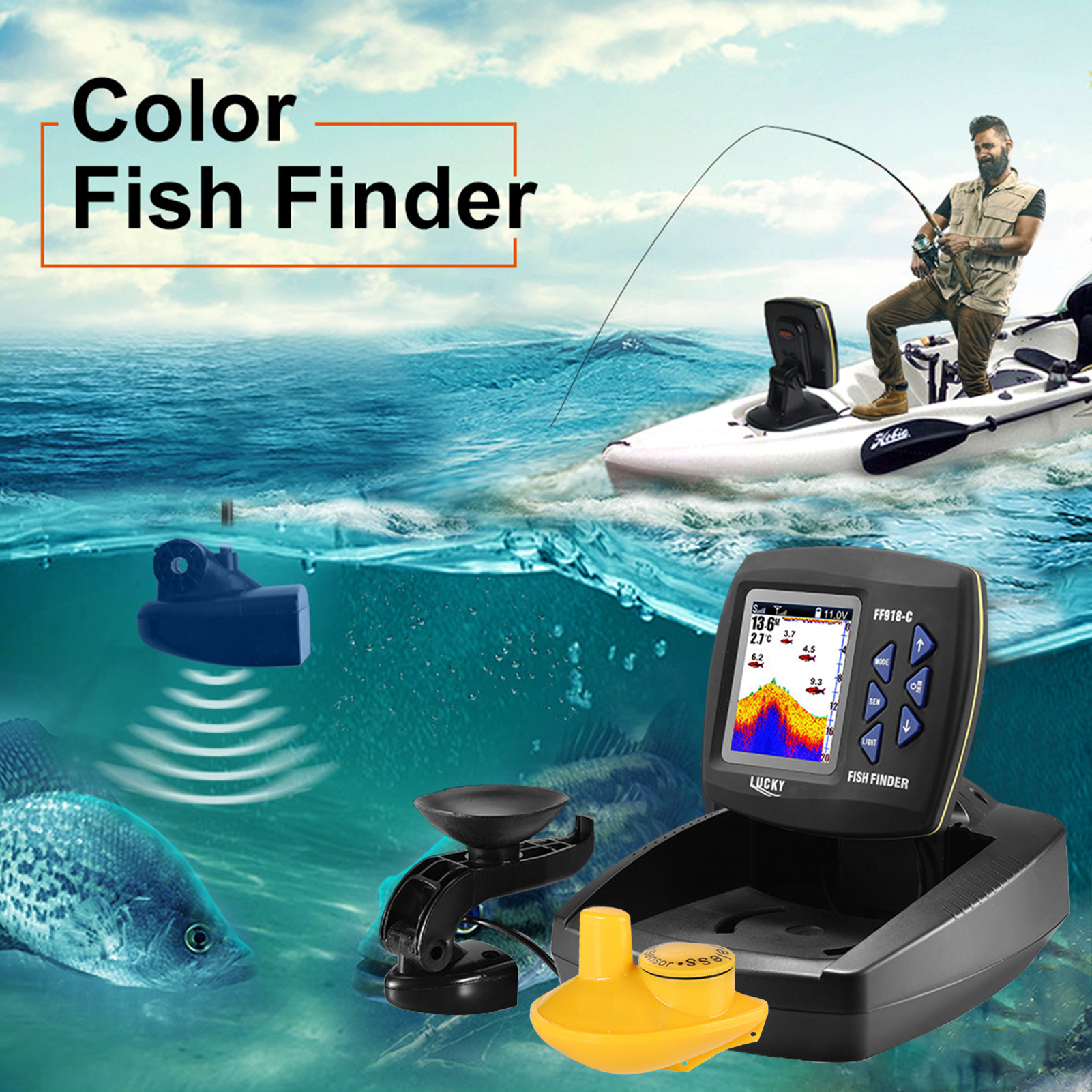 Portable Fish Finder Wireless  – Fishing Boat Depth Finder Bewertung und Preis
