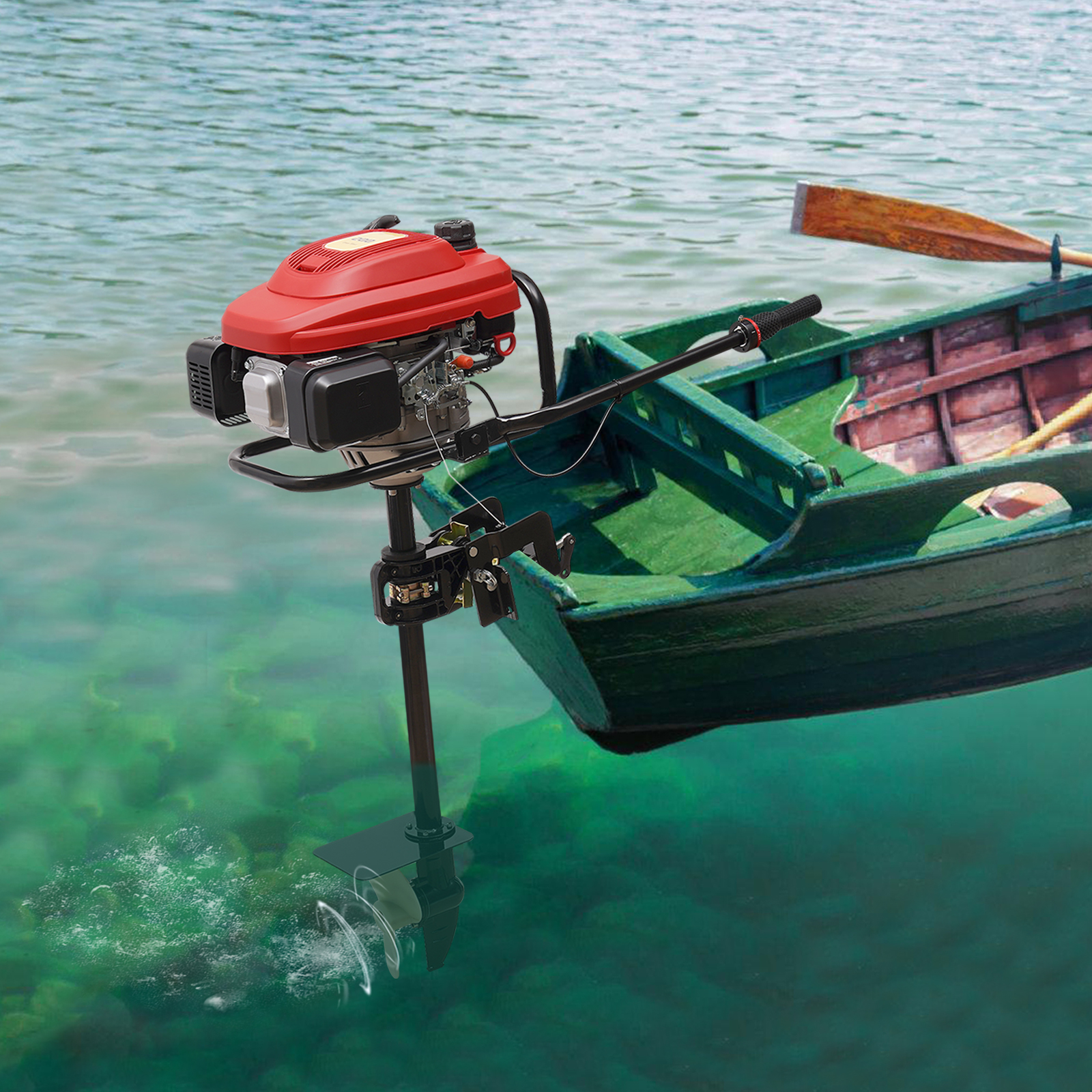4-Stroke 6HP/7.5HP Gas Powered – Fishing Boat Outboard Motor Bewertung und Preis
