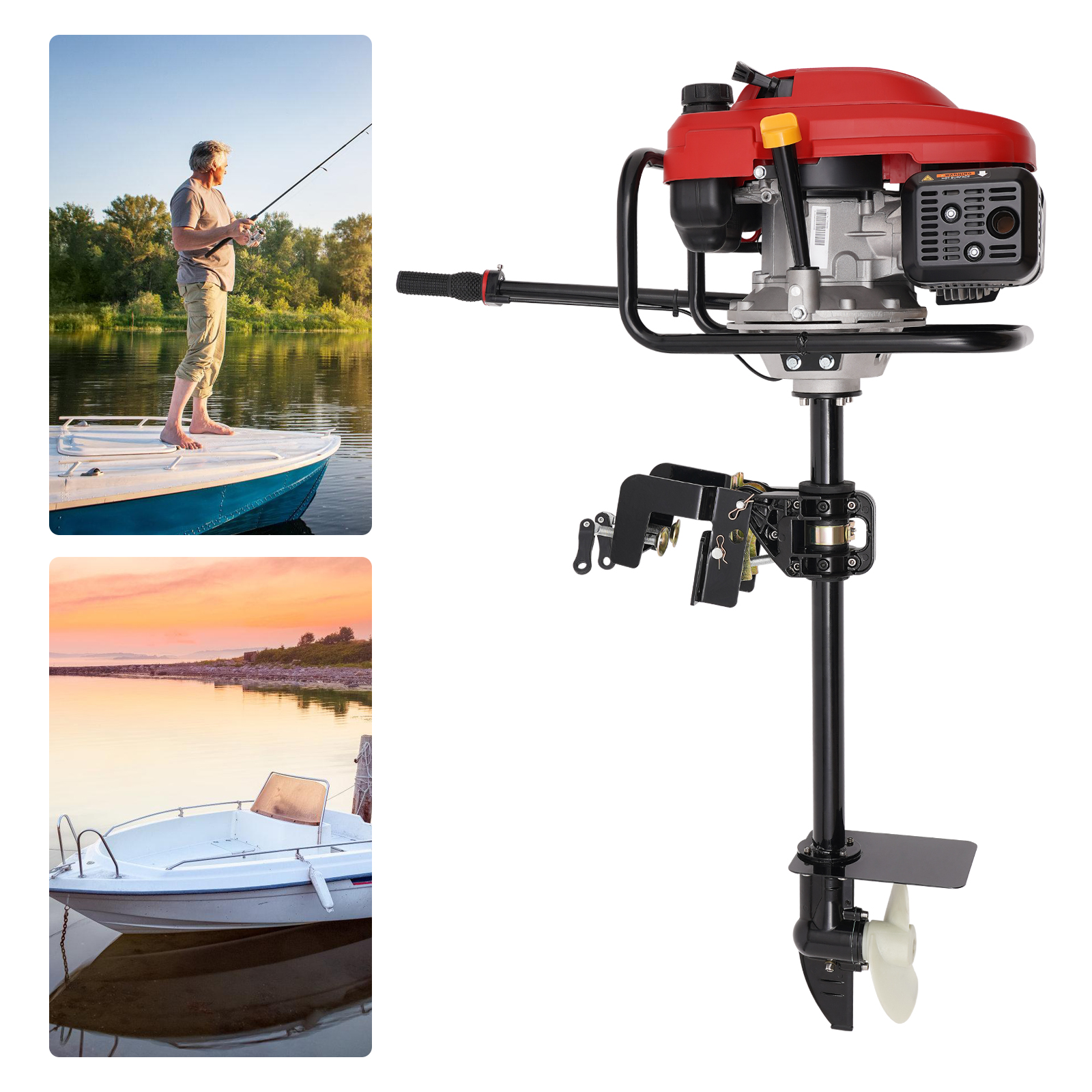4-Stroke 6HP/7.5HP Gas Powered – Fishing Boat Outboard Motor Bewertung und Preis
