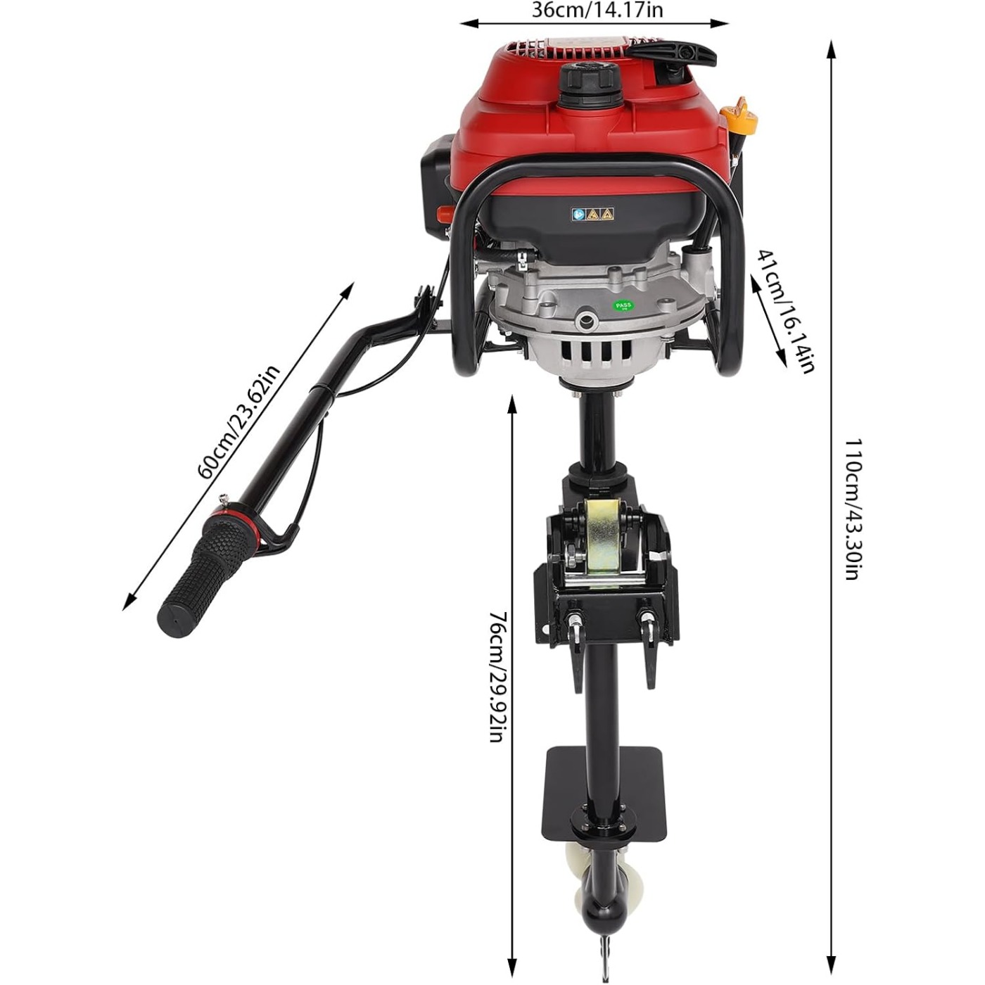 4-Stroke 6HP/7.5HP Gas Powered – Fishing Boat Outboard Motor Bewertung und Preis