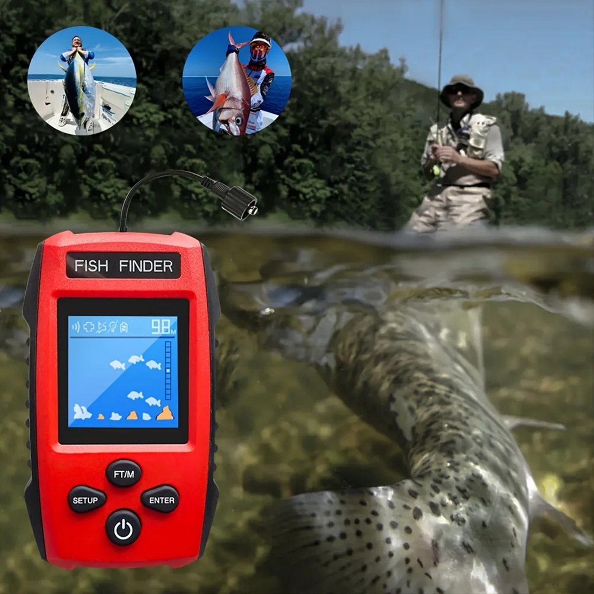 Color LCD Fish Finder Wired So – Fishing Boat Depth Finder Bewertung und Preis