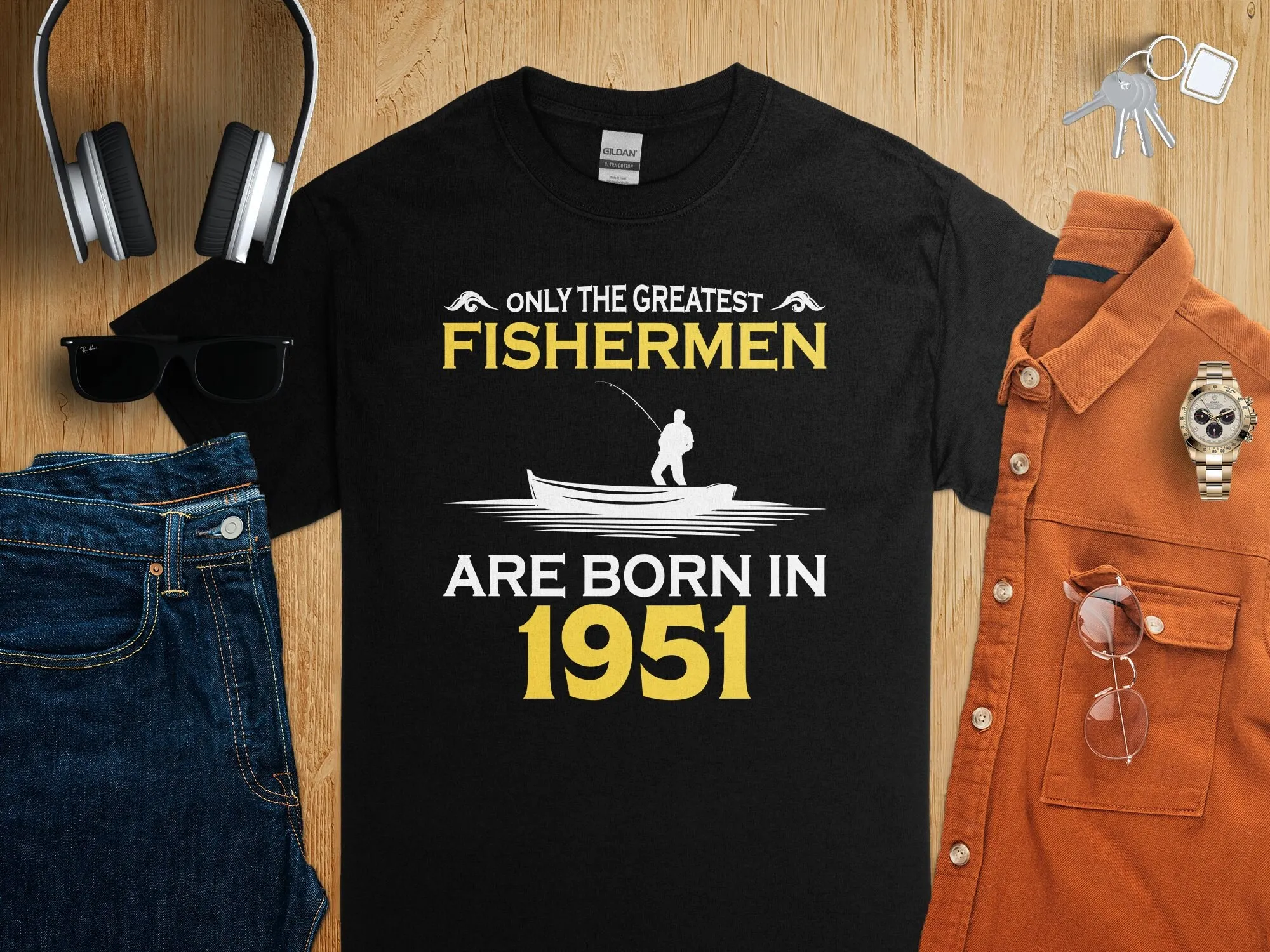 Vintage 1951 Birthday T Shirt  – Fishing Boat Trailer Bewertung und Preis