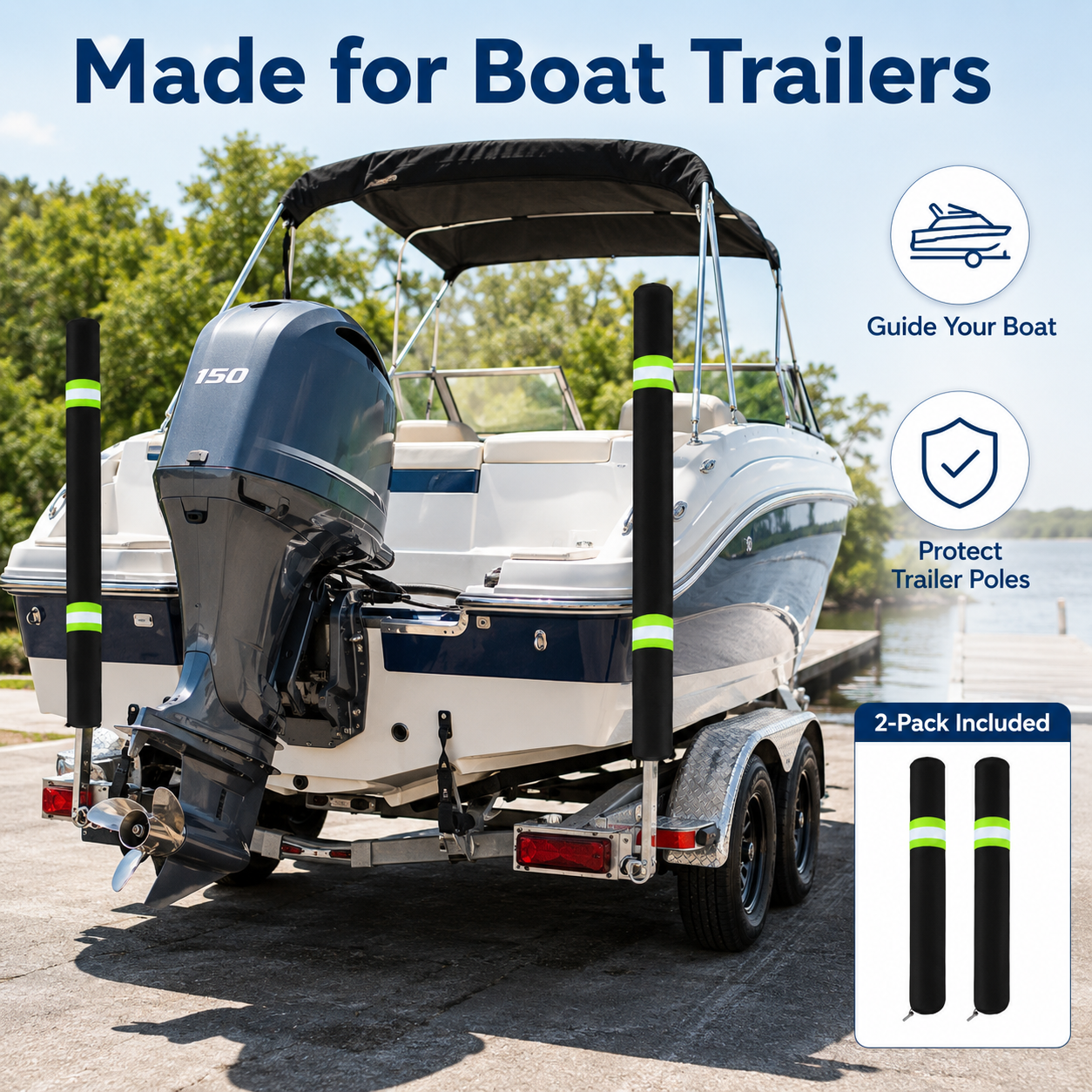 2Pcs Boat Trailer Guide Pole C – Fishing Boat Trailer Bewertung und Preis